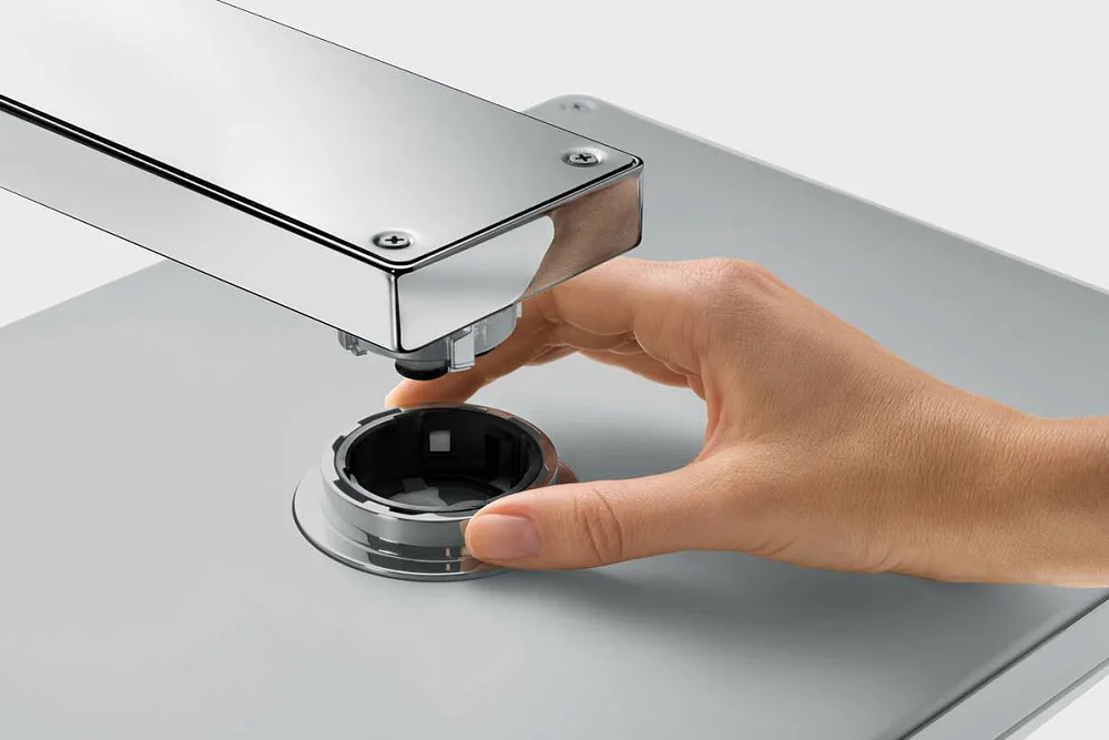 Верхний душ Hansgrohe Rainmaker Select 460 24007600 черный - хром Sancos — официальный сайт