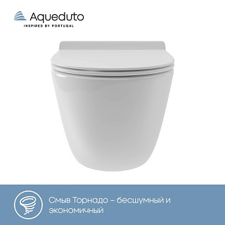 Унитаз подвесной Aqueduto Ovo Tornado OVOT0110