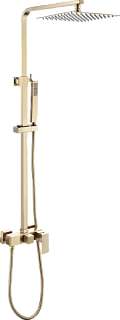 Душевая стойка Abber Daheim AF8220G, золотая матовая