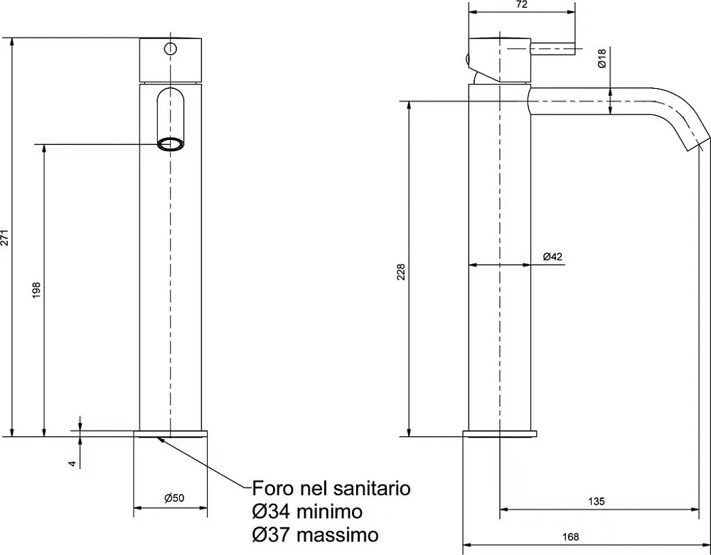 Смеситель для раковины IB Rubinetterie Milanotorino MT202NP matt black Sancos — официальный сайт