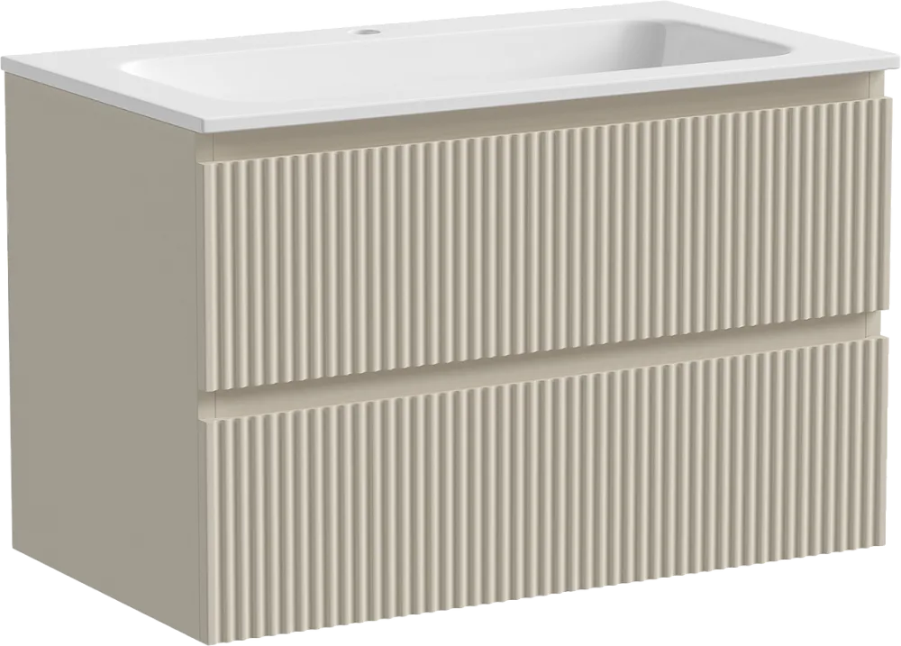 Тумба с раковиной Sancos Snob R 80 см, beige soft Sancos — официальный сайт