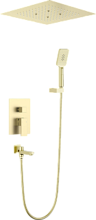 Душевой комплект Timo Selene SX-2039/17SM, С ВНУТРЕННЕЙ ЧАСТЬЮ, золото матовое
