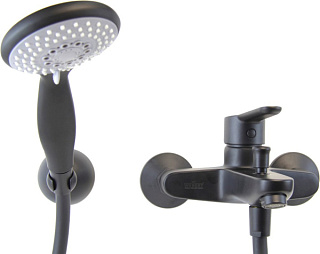 Смеситель для ванны с душем Webert Sax Evolution SE850101560, черный