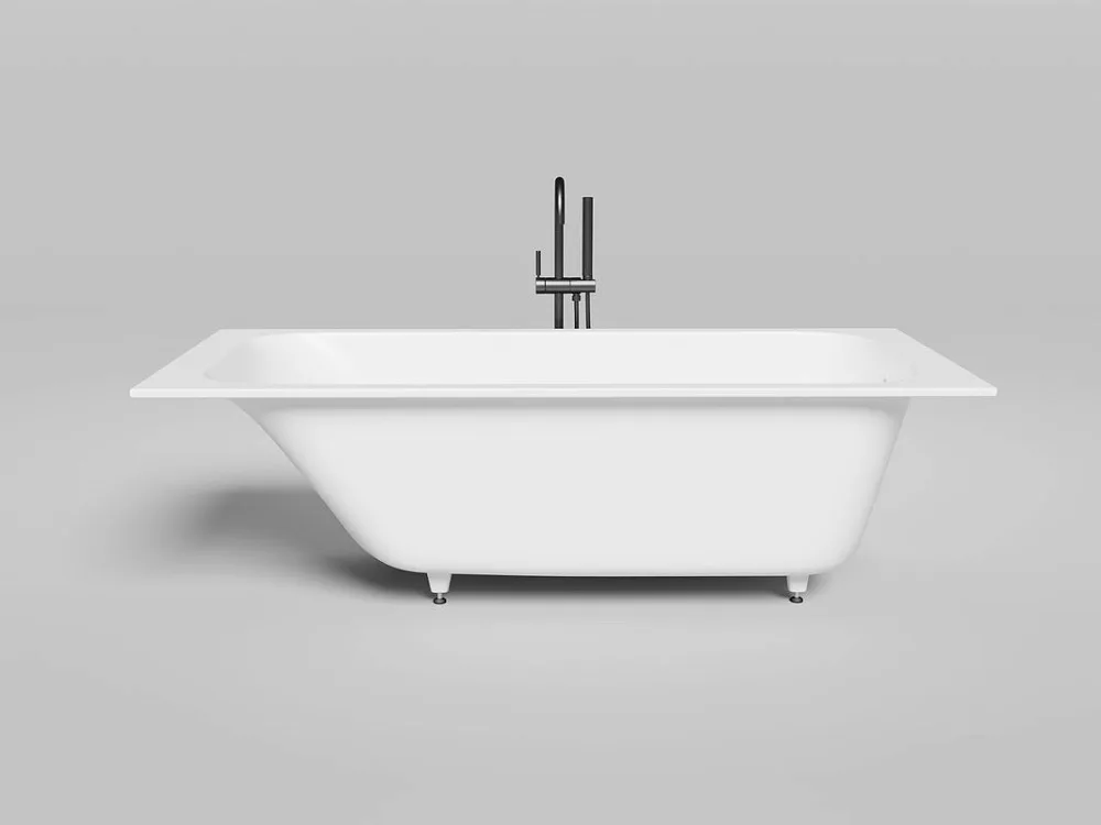 Ванна из искусственного камня Salini Orlanda S-Stone 180x80 см, встраиваемая, матовая белая, на ножк Sancos — официальный сайт