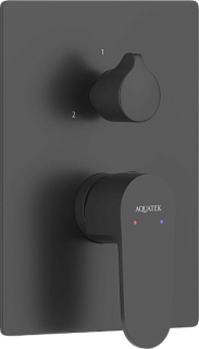 Встраиваемый смеситель AQUATEK Оберон AQ1246MB С ВНУТРЕННЕЙ ЧАСТЬЮ, матовый черный