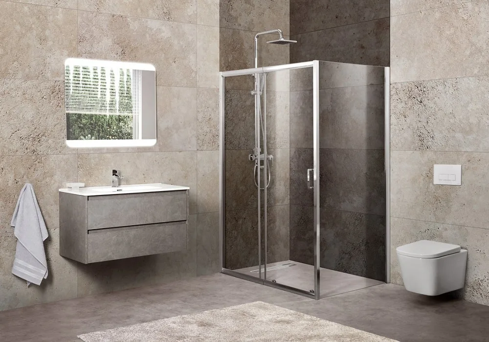 Душевой уголок BelBagno Unique UNIQUE-AH-1-120/135-90-C-Cr Sancos — официальный сайт