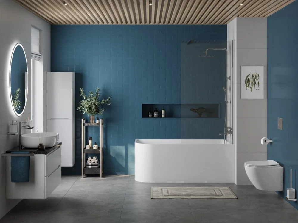 Акриловая ванна BelBagno BB712-1700-730-L 170x75 см, левая, пристенная, белая, асимметричная Sancos — официальный сайт