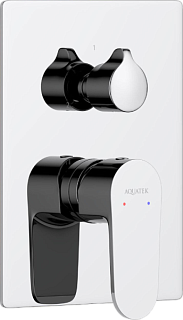 Встраиваемый смеситель AQUATEK Оберон AQ1247CR С ВНУТРЕННЕЙ ЧАСТЬЮ, 3 режима, хром