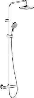 Душевая стойка Hansgrohe Vernis Shape 26318000 Showerpipe 200 1jet Green, с термостатом, хром