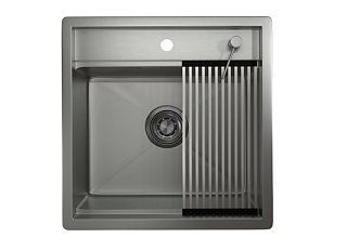Мойка кухонная Granula Kitchen Space 5051 матовая сталь