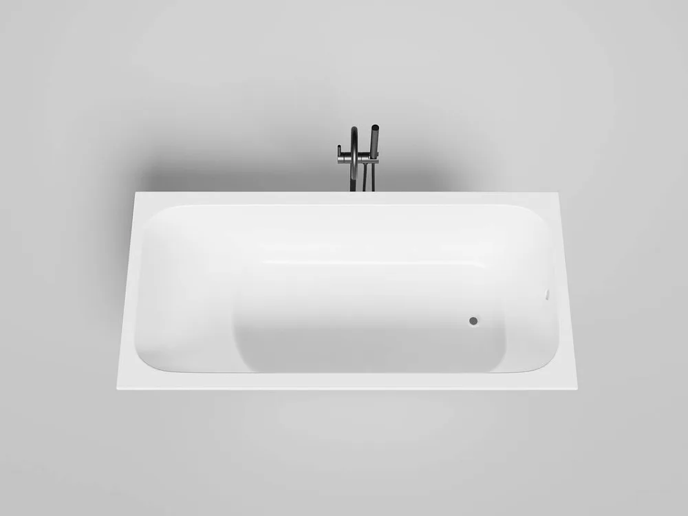 Ванна из искусственного камня Salini Orlanda S-Sense 170x80 см, встраиваемая, матовая белая, на ножк Sancos — официальный сайт