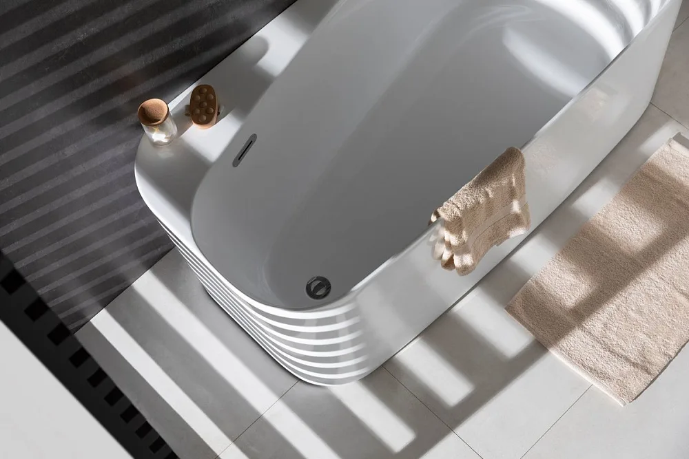 Акриловая ванна Allen Brau Priority 1 170x80 см, отдельностоящая, белая матовая, овальная, на ножках Sancos — официальный сайт