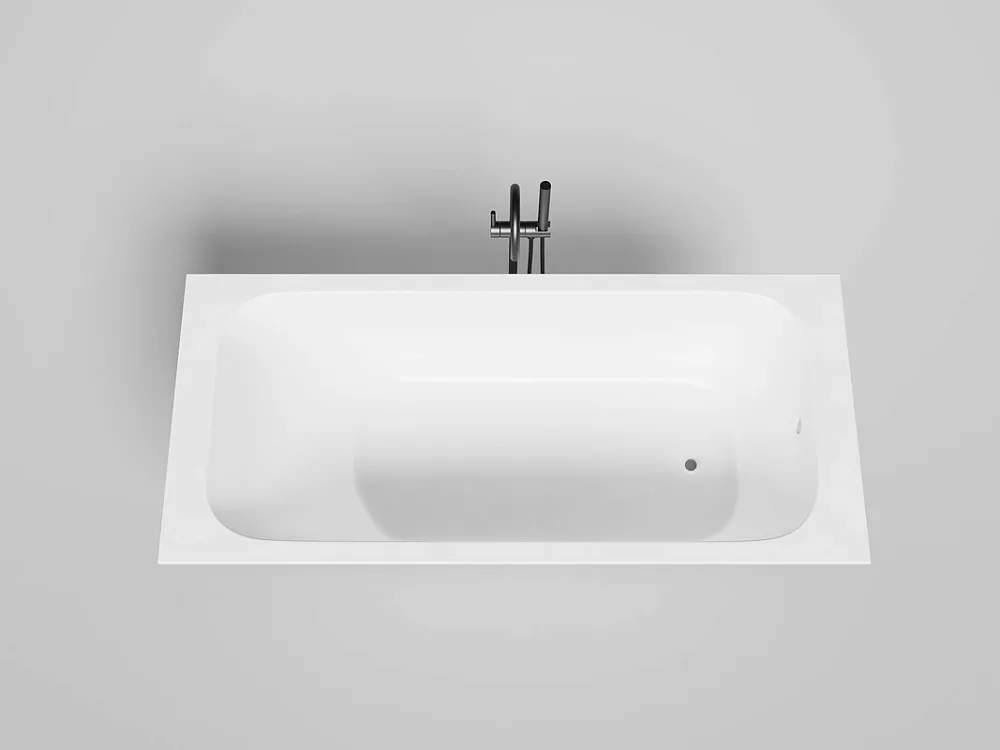 Ванна из искусственного камня Salini Orlanda S-Stone 180x80 см, встраиваемая, матовая белая, на ножк Sancos — официальный сайт