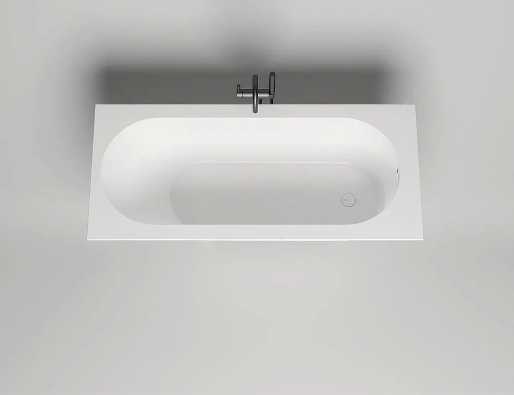 Ванна из искусственного камня Salini Ornella Kit S-Sense 170x75 см, встраиваемая, матовая белая, на  Sancos — официальный сайт