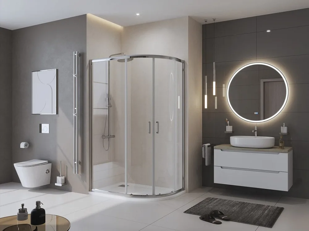 Поддон для душа BelBagno Uno RH L 120х80, белый, с сифоном Sancos — официальный сайт
