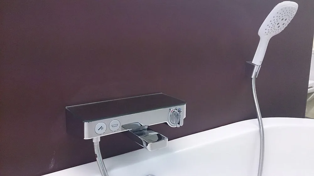 Термостатический смеситель Hansgrohe Ecostat Select 13151000, для ванны с душем Sancos — официальный сайт