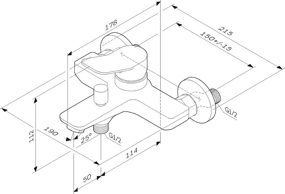 Смеситель для ванны с душем AM.PM X-Joy F85A10033, белый Sancos — официальный сайт