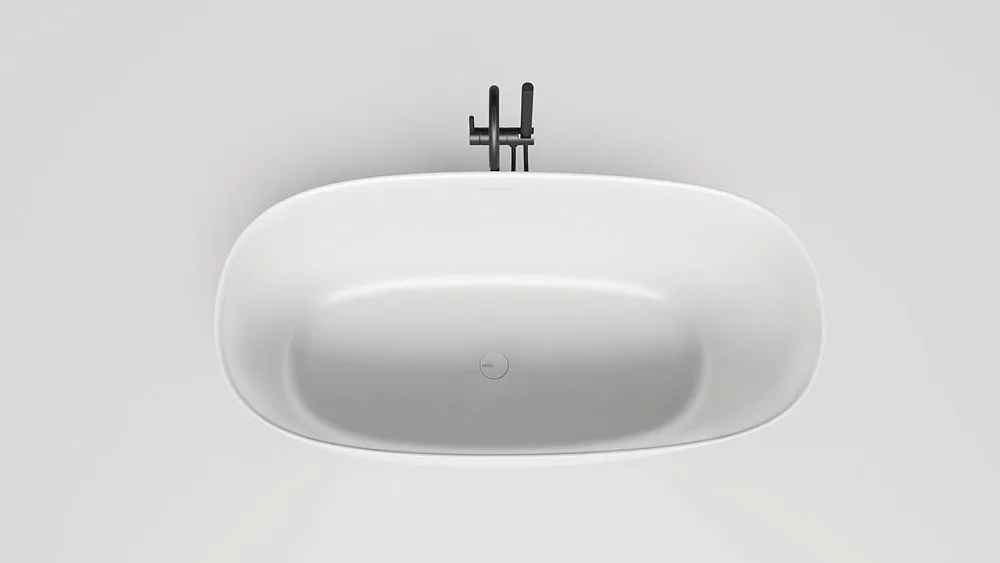 Ванна из искусственного камня Salini Sofia S-Sense 150x75 см, отдельностоящая, белая, овальная, с до Sancos — официальный сайт