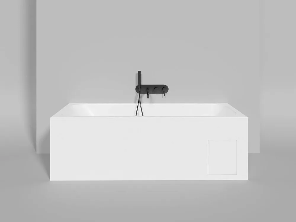 Ванна из искусственного камня Salini Orlanda Kit S-Stone 170x70 см, встраиваемая, матовая белая, на  Sancos — официальный сайт