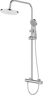 Душевая стойка Bronze de Luxe Focus 24612CM, хром, мрамор