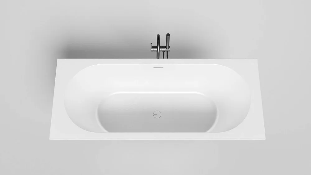 Ванна из искусственного камня Salini Ornella Kit Axis S-Sense 170x75 см, встраиваемая, матовая белая Sancos — официальный сайт