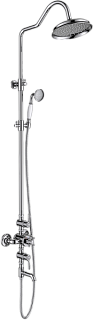 Душевая стойка AQUATEK Классик AQ2543CR, с термостатом, хром