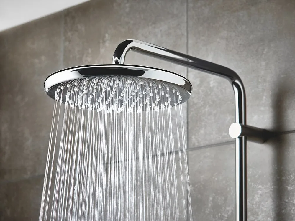 Душевая стойка Grohe Tempesta 26673001, хром Sancos — официальный сайт