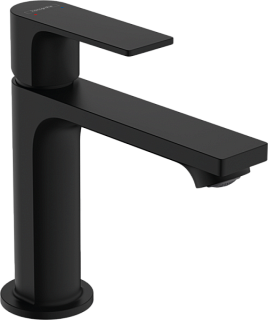 Смеситель для раковины Hansgrohe Rebris E 72557670 с донным клапаном, черный матовый