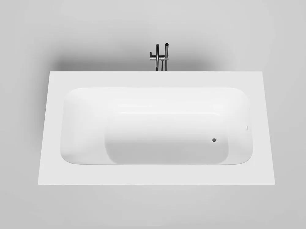 Ванна из искусственного камня Salini Orlanda Plus S-Sense 190x100 см, встраиваемая, матовая белая, н Sancos — официальный сайт