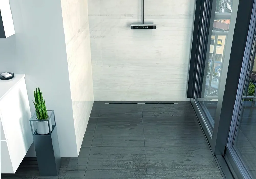 Душевой трап (лоток) Pestan Confluo Slim Line 650, с решеткой Sancos — официальный сайт
