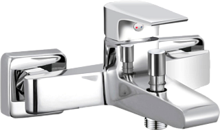 Смеситель для ванны с душем AQUAme Prato AQMP6122, хром