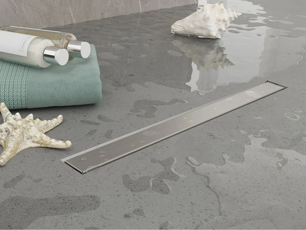 Душевой трап (лоток) Plumberia Selection PST In-Tile 80 см, нержавеющая сталь матовая Sancos — официальный сайт