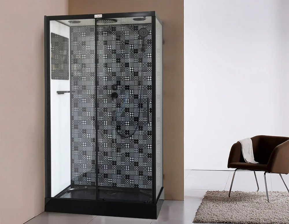 Душевая кабина Esbano Negro ESKBB1280CKR Sancos — официальный сайт