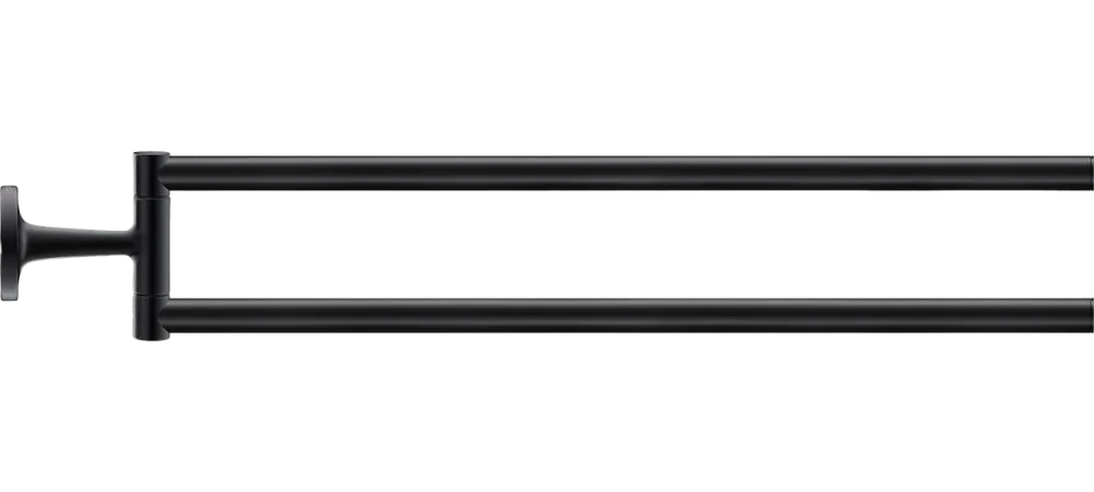 Полотенцедержатель Duravit Starck T 0099414600 черный, двойной Sancos — официальный сайт