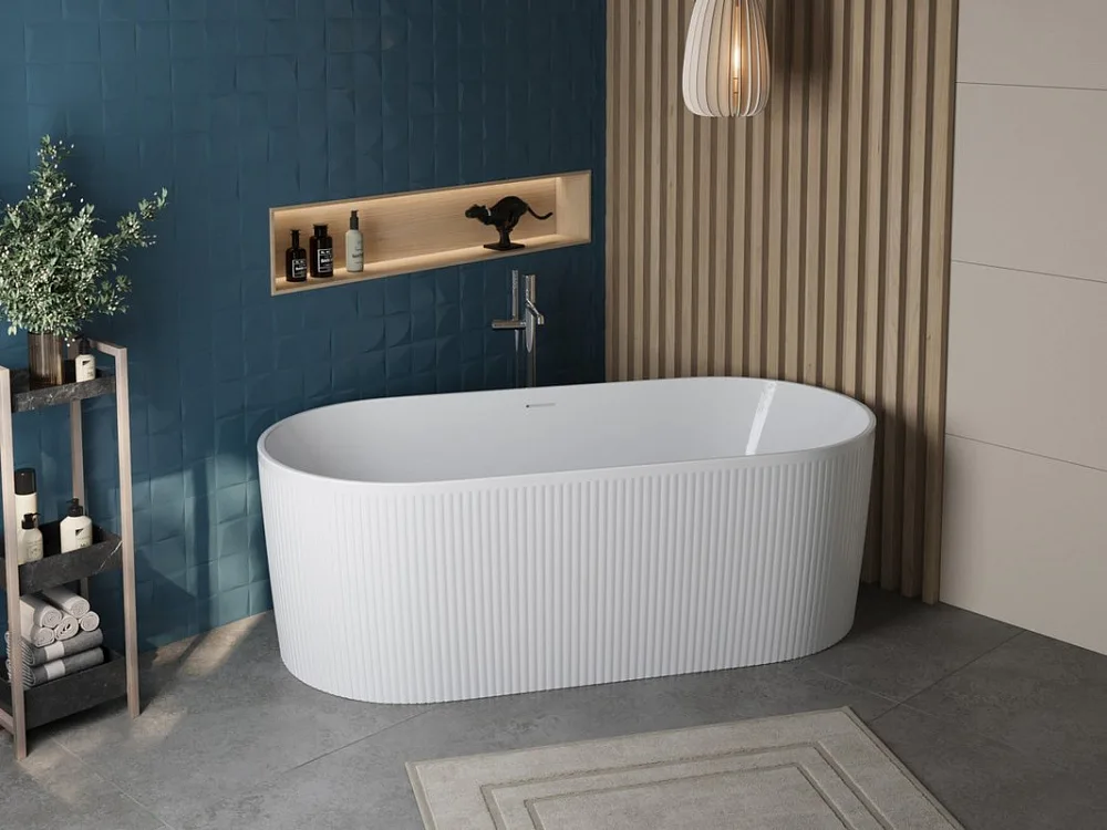 Акриловая ванна BelBagno BB411 170x80 см, отдельностоящая, белая, овальная, со сливом-переливом, с д Sancos — официальный сайт