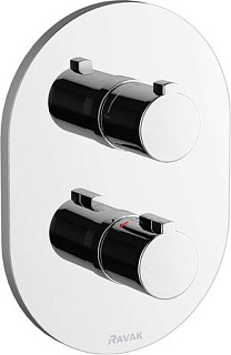 Термостатический смеситель встраиваемый Ravak Chrome CR 064.00 С ВНУТРЕННЕЙ ЧАСТЬЮ, для душа