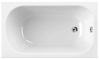 Акриловая ванна Cezares Eco 130-70-40-W37 без опоры 130x70 см, пристенная, белая