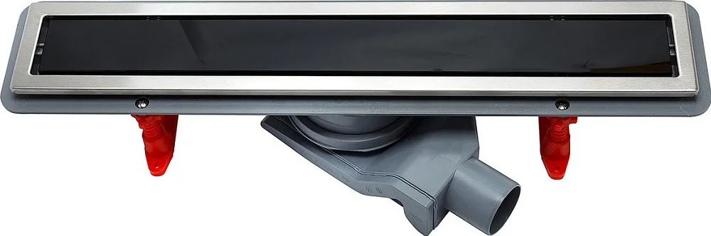 Душевой трап (лоток) Pestan Confluo Premium Line 550, черное стекло/сталь Sancos — официальный сайт