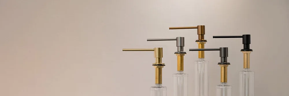 Дозатор для кухонной мойки AltroBagno Flusso 080505MB черный Sancos — официальный сайт