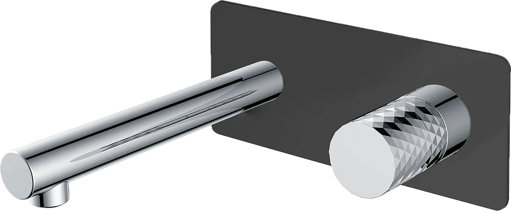 Смеситель для раковины Boheme Stick 125-BCR.2 С ВНУТРЕННЕЙ ЧАСТЬЮ, black, touch chrome Sancos — официальный сайт