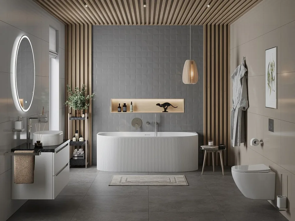 Акриловая ванна BelBagno BB412 170x80 см, пристенная, белая матовая, овальная, со сливом-переливом,  Sancos — официальный сайт