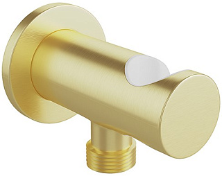 Шланговое подключение Aqueduto Aceno ACE1250 с держателем, шлифованное золото