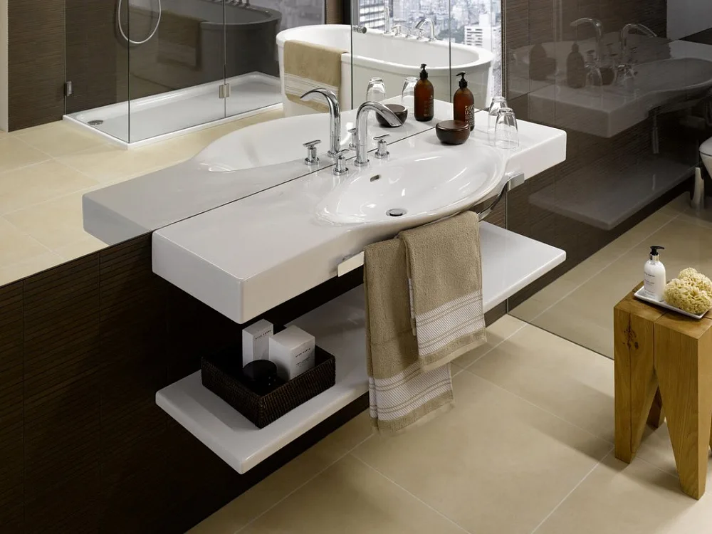 Мебельная раковина Laufen Palace 8.1170.6.000.104.1 Sancos — официальный сайт