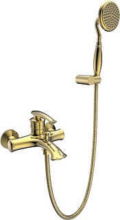 Смеситель для ванны с душем AltroBagno Beatrice 0210 Or, золото
