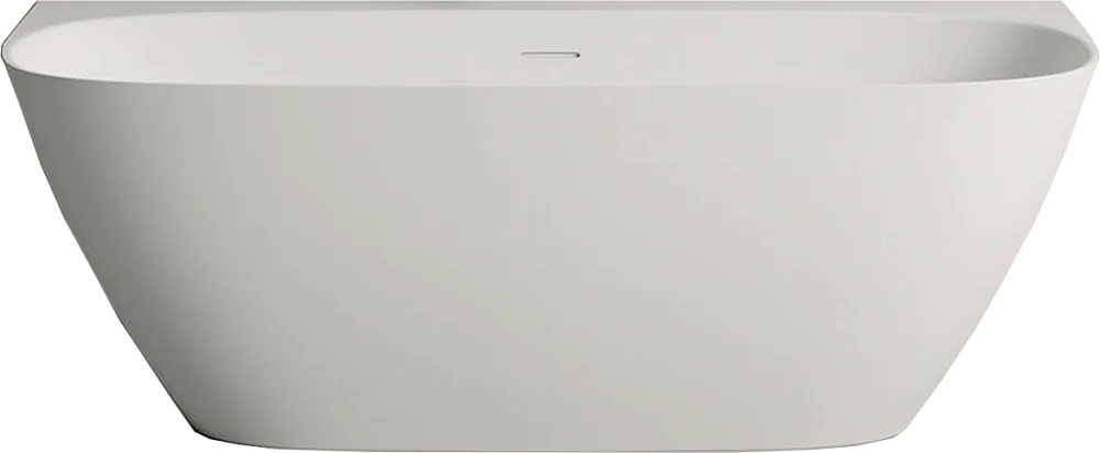 Ванна из искусственного камня Salini Sofia Wall 170x80 см, пристенная, матовая белая, овальная, со с Sancos — официальный сайт