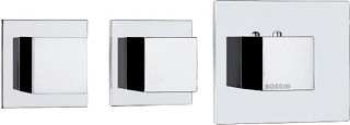 Термостатический смеситель встраиваемый Bossini Cube 2 Outlets LP Z032203 для ванны с душем, хром
