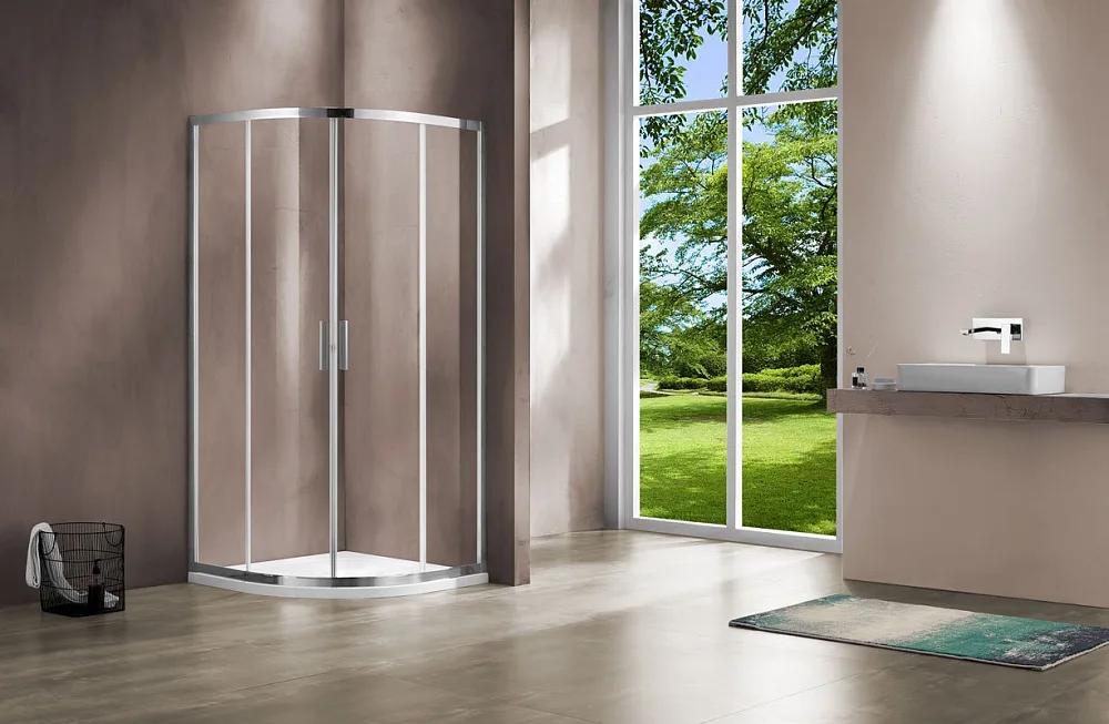 Душевой уголок Vincea Garda VSQ-1G900CL 90x90, профиль хром, стекло прозрачное Sancos — официальный сайт