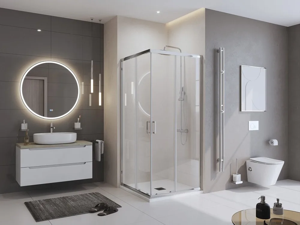 Поддон для душа BelBagno Uno TRAY-MR-UNO-A-90-35-W-NO 90х90, белый, с сифоном Sancos — официальный сайт