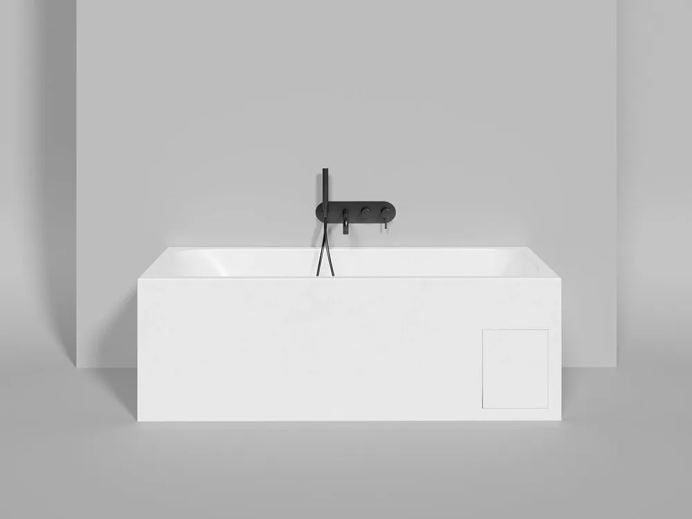 Ванна из искусственного камня Salini Orlanda S-Sense 160x70 см, встраиваемая, белая, на ножках Sancos — официальный сайт