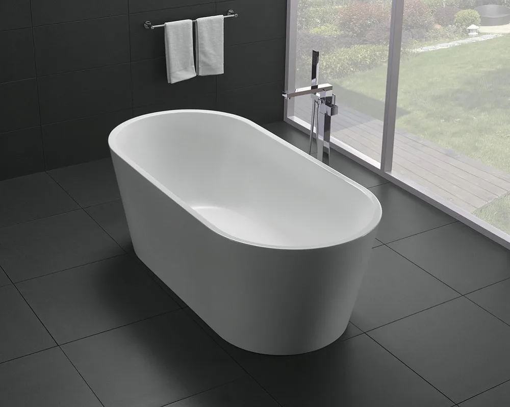 Акриловая ванна BelBagno BB71-1800-W0 180x80 см, отдельностоящая, белая, овальная, на ножка Sancos — официальный сайт